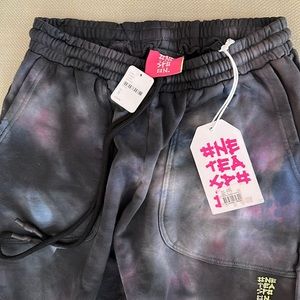 Brand New with tags One Teaspoon Tie Dye sweats/size S